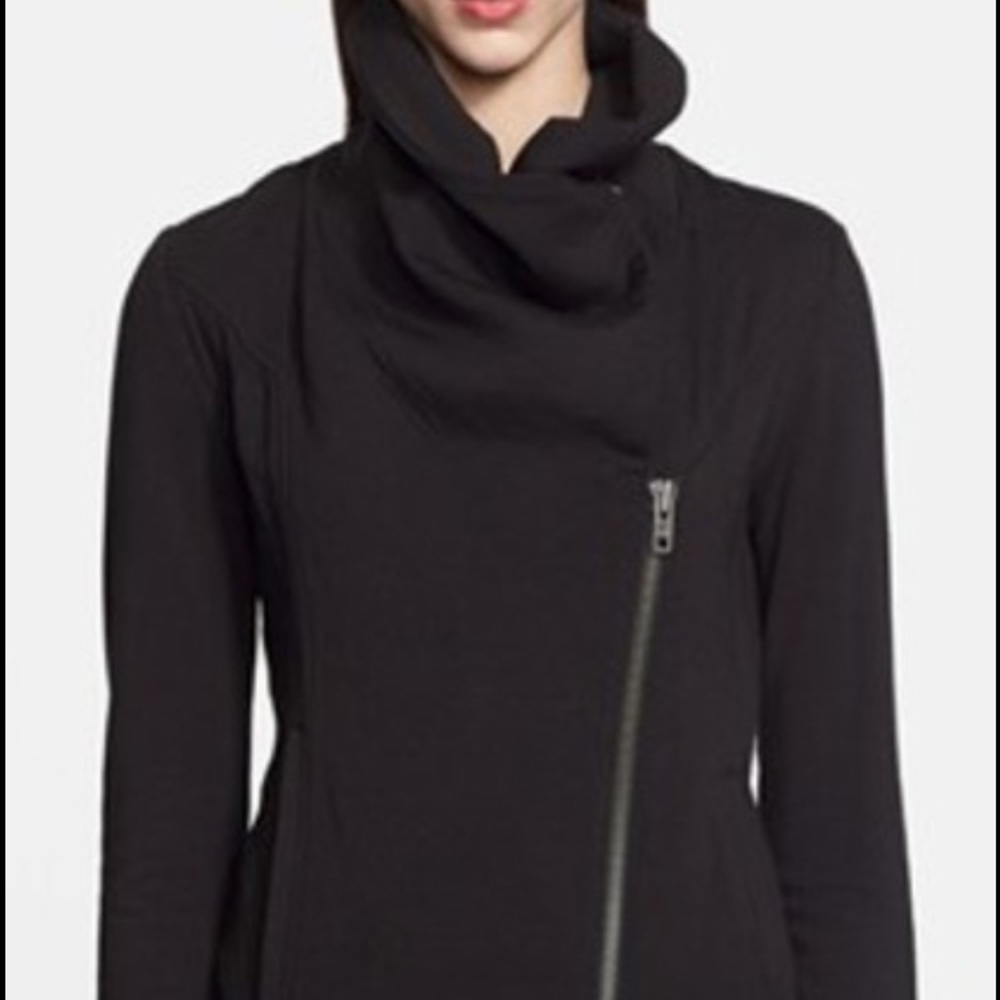 HELMUT LANG black zip up sweatshirt jacket NWT
